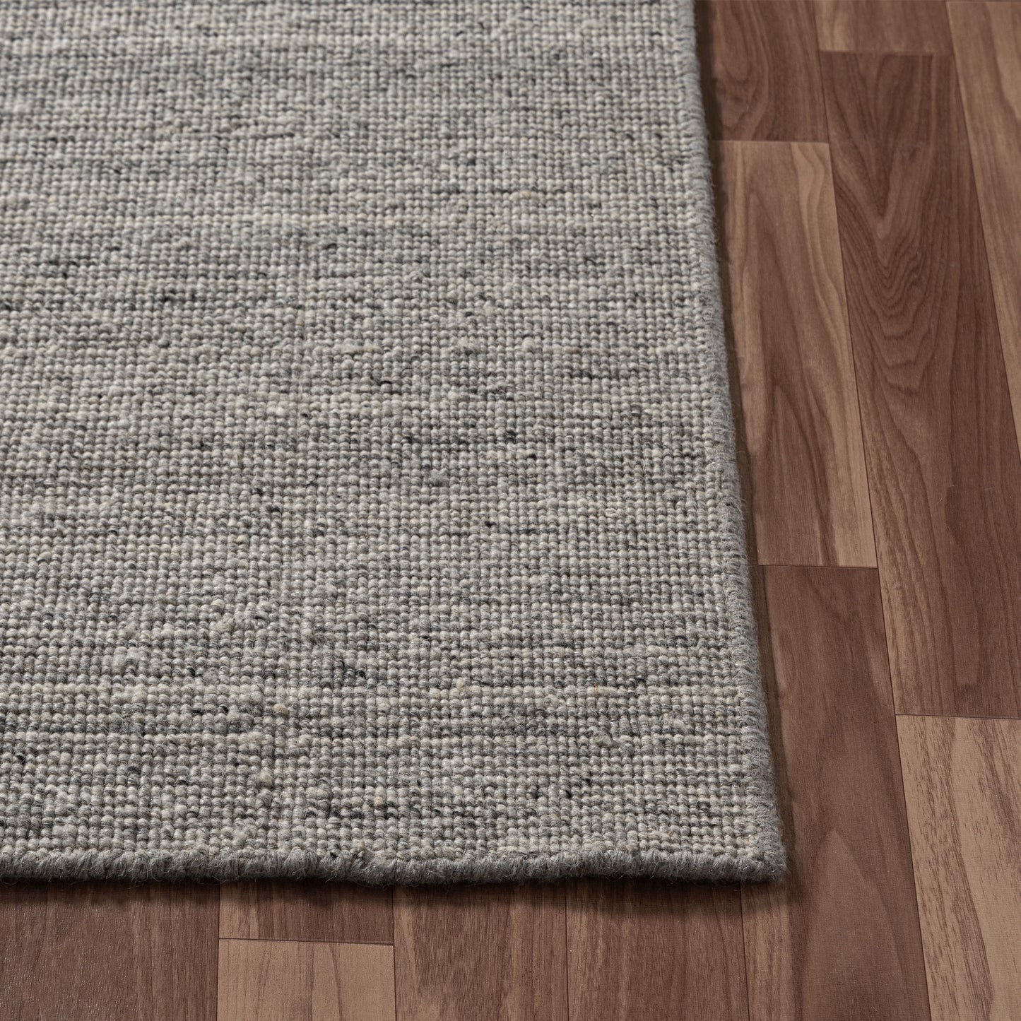 Zenith-82562 Contemporary Hand-Knotted Silver Cotton Indoor Area Rug - LR Home