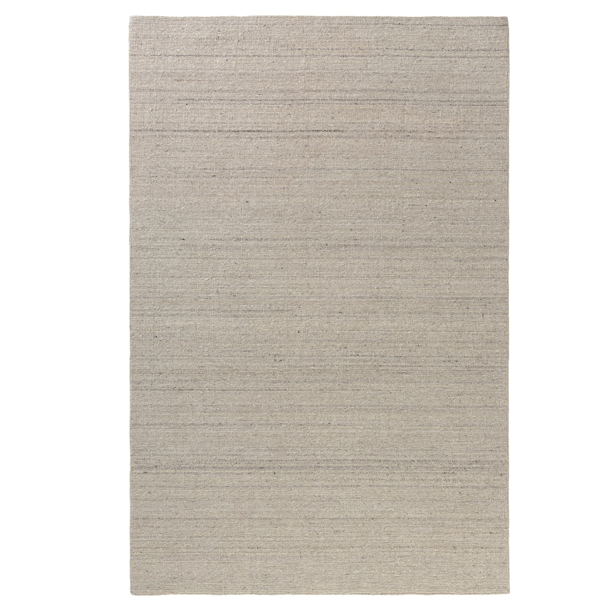 Ivory Modern Solid Handwoven Wool/Cotton Indoor Area Rug - Silo view