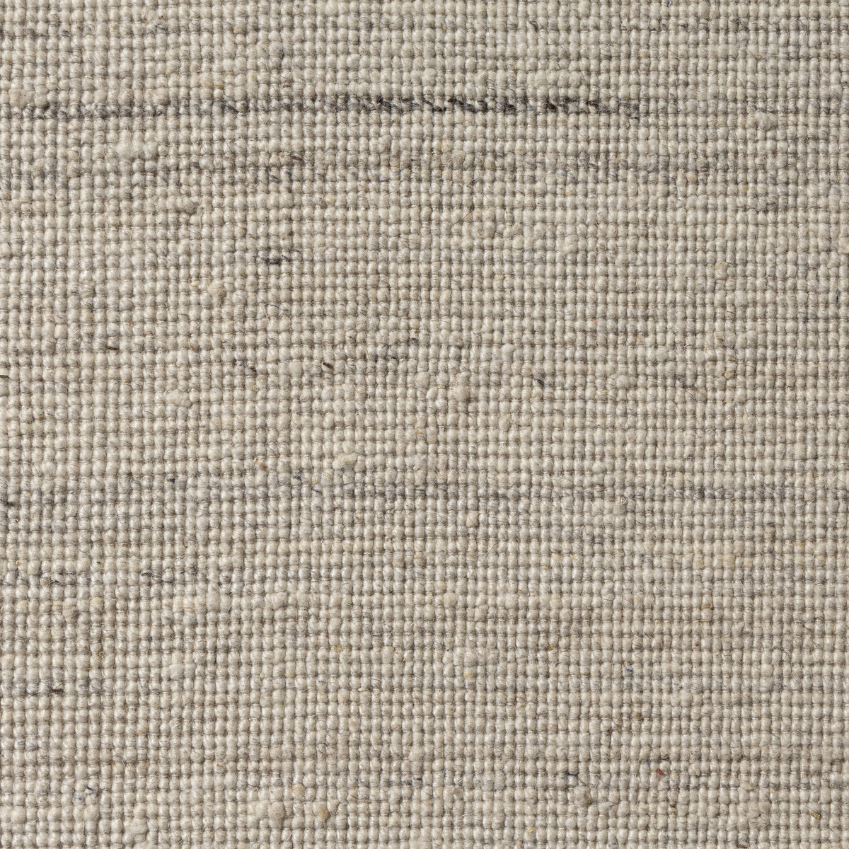 Ivory Modern Solid Handwoven Wool/Cotton Indoor Area Rug - color swatch
