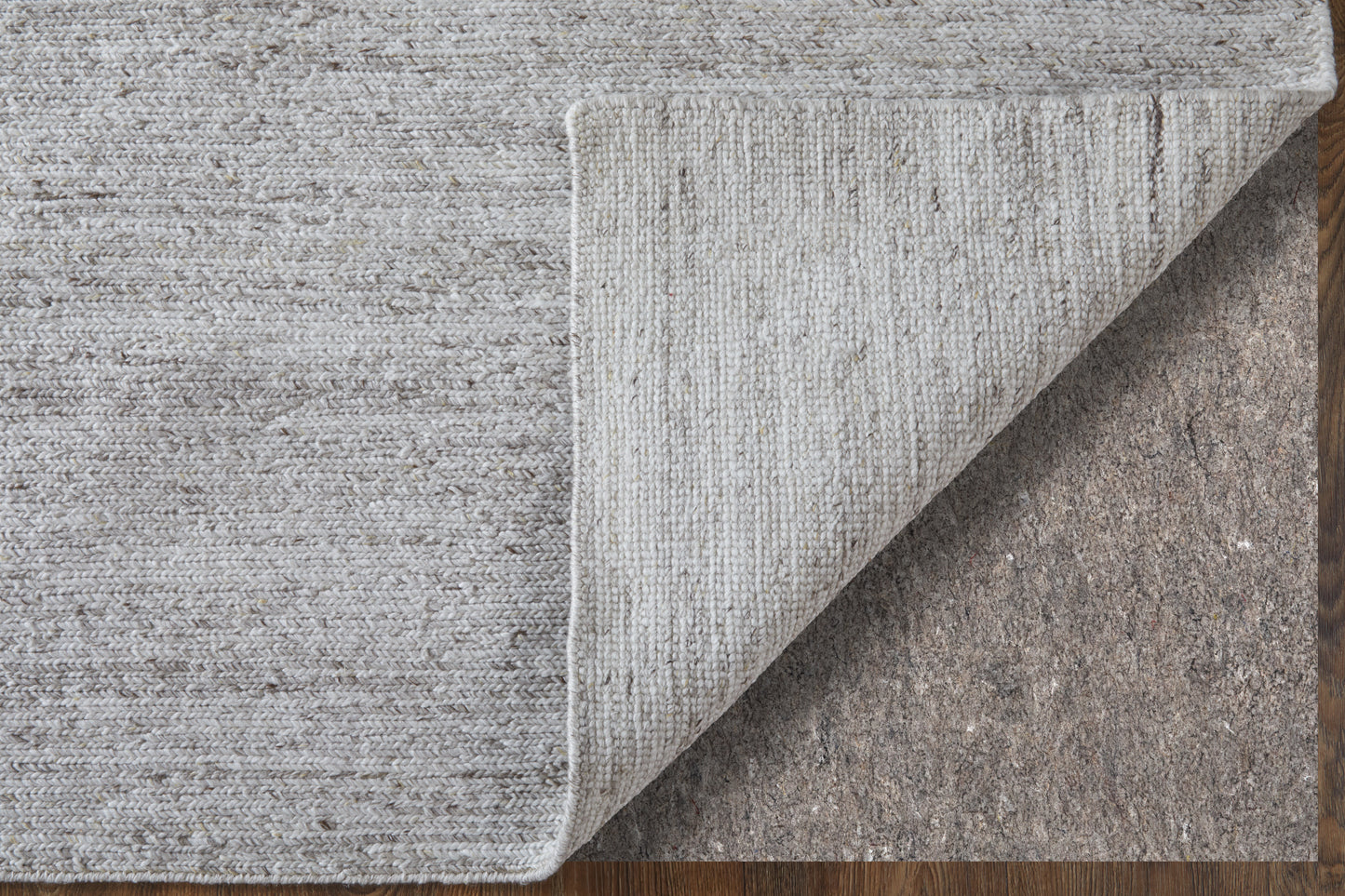 Finley Modern/Casual Solid/Distressed Silver - Feizy Rug