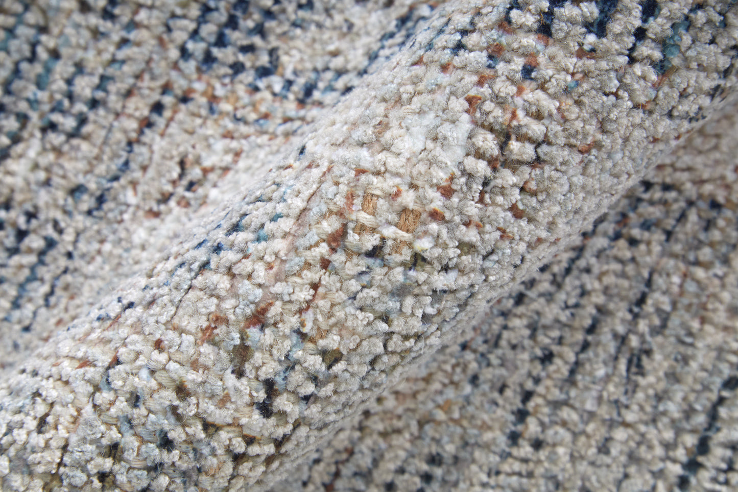 Caldwell Transitional/Bohemian & Eclectic/Casual Distressed/Bordered/Medallion Gray/Blue/Taupe - Feizy Rug