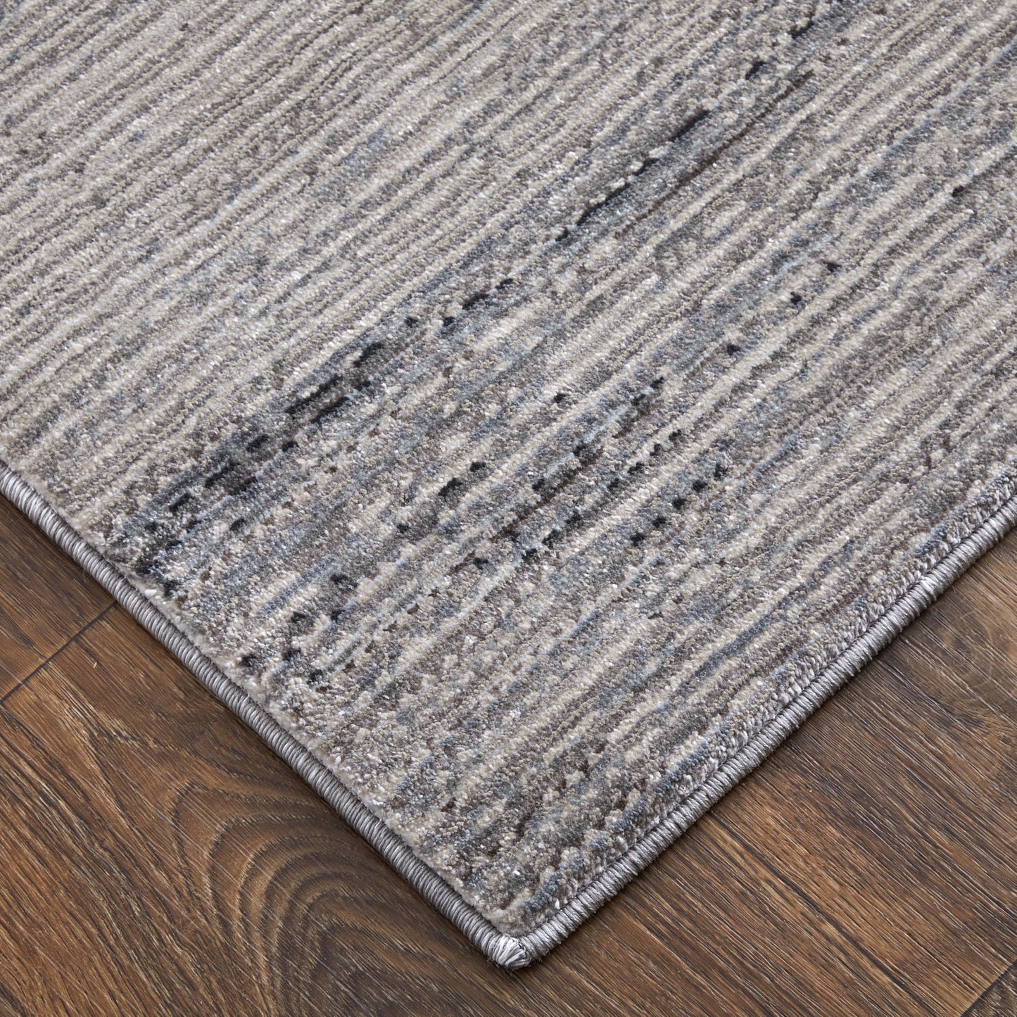 Deja Modern/Casual Solid Gray/Ivory/Taupe - Feizy Rug