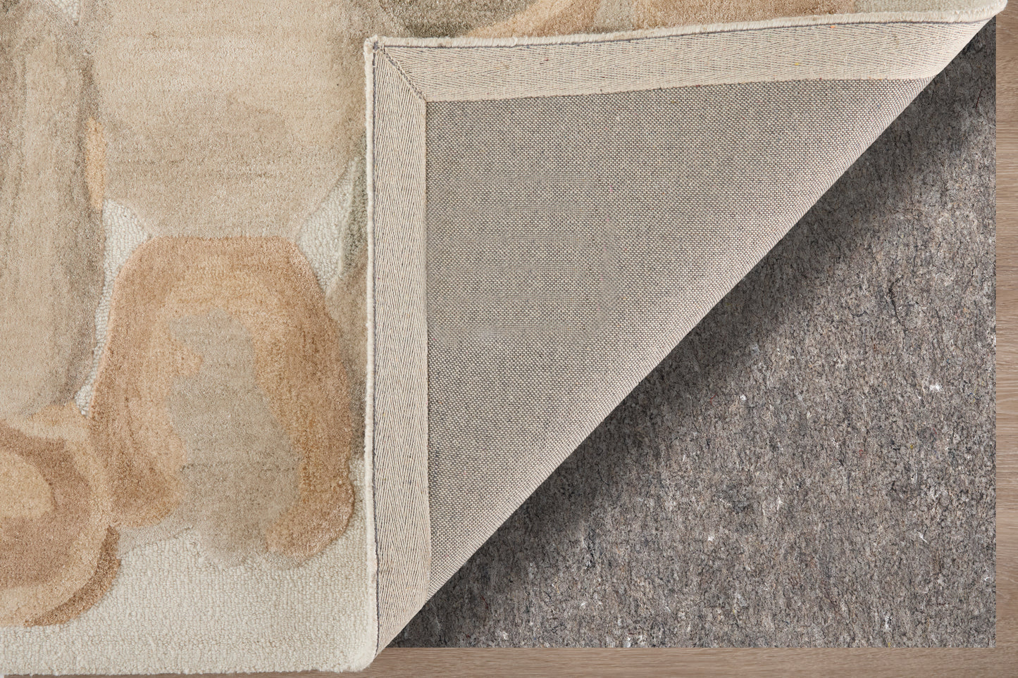 Kendall Modern/Bohemian & Eclectic Abstract/Watercolor Tan/Gray/Ivory - Feizy Rug
