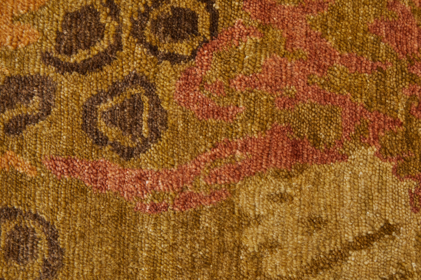 Cordonnet Transitional/Casual Floral & Botanical Green/Brown/Orange - Feizy Rug