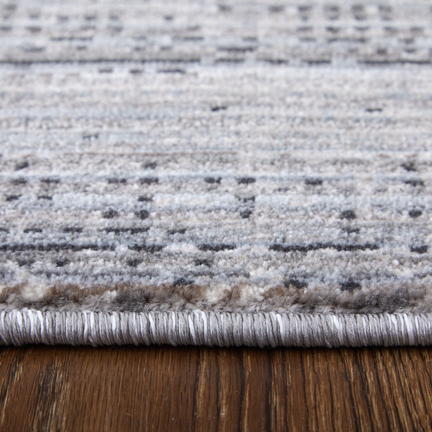 Deja Modern/Casual Solid Gray/Ivory/Taupe - Feizy Rug
