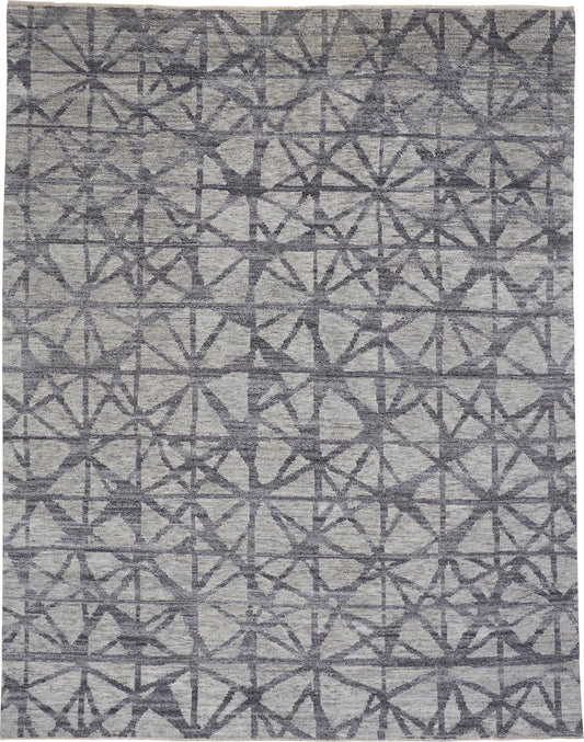 Vivien Modern/Industrial Geometric Gray - Feizy Rug