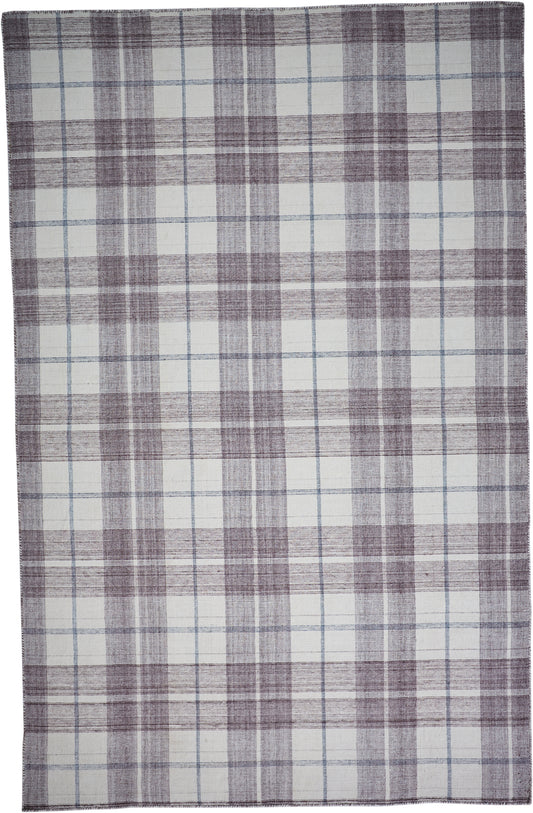 Crosby Transitional/Rustic Plaid Gray/Taupe/Ivory - Feizy Rug