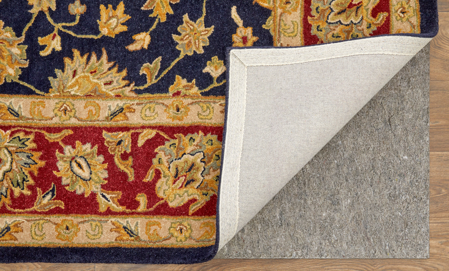 Wagner Traditional/Classic/Vintage Oriental/Persian/Bordered Blue/Red/Gold - Feizy Rug