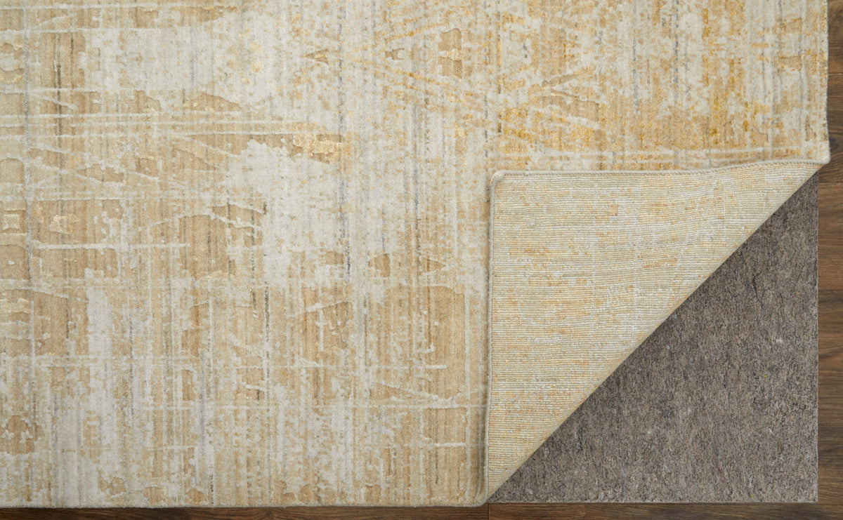 Eastfield Modern Abstract Yellow/Ivory/Gold 69FP - Feizy Rug