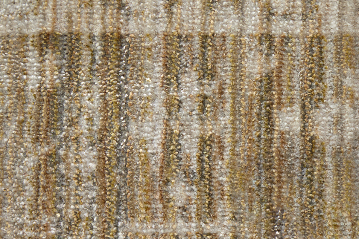 Augustine Traditional/Classic/Vintage Medallion/Bordered/Distressed Tan/Ivory - Feizy Rug
