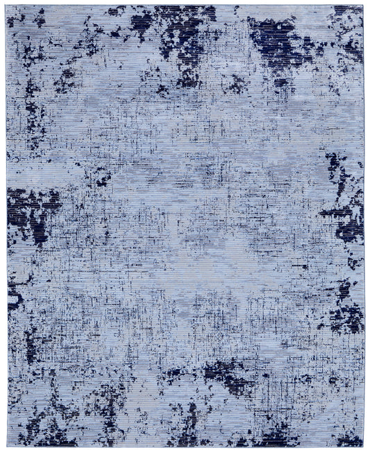 Sonora Modern/Bohemian & Eclectic Blue/Black Area Rug