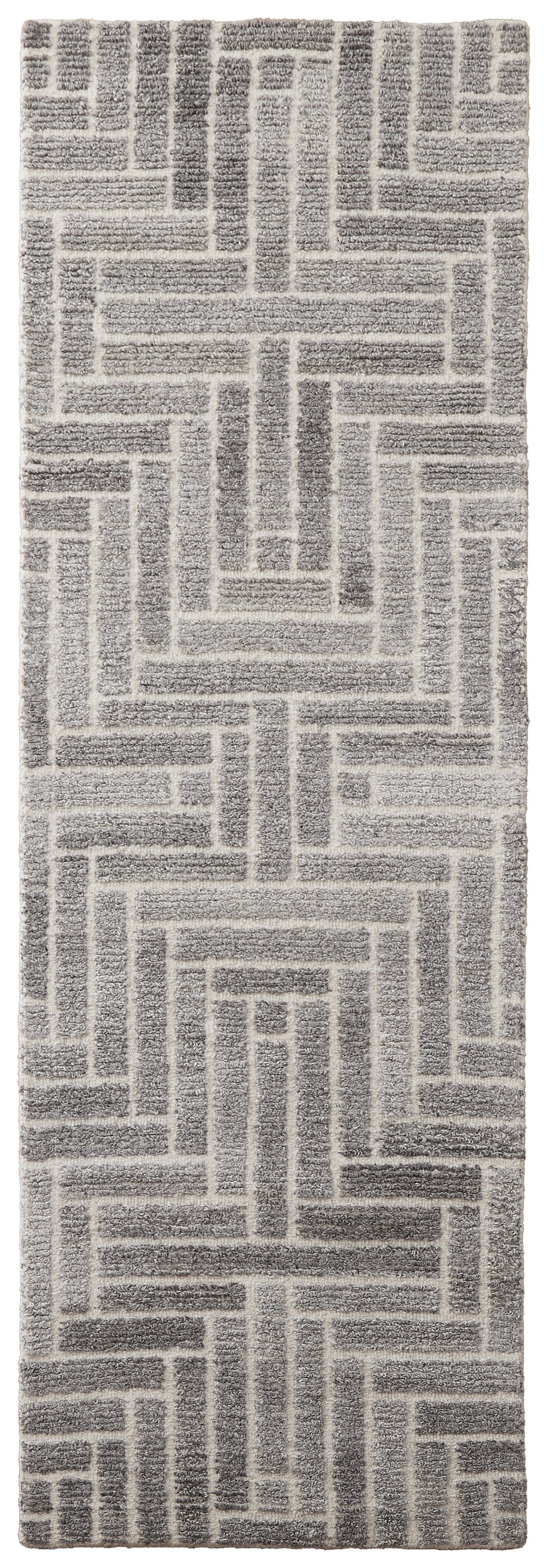 Asher Transitional/Casual/Industrial Geometric/Diamond Taupe/Gray/Tan - Feizy Rug