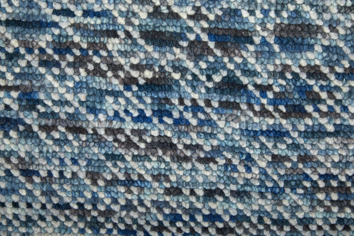 Branson Transitional/Casual/Scandinavian Solid/Geometric Blue/Ivory - Feizy Rug