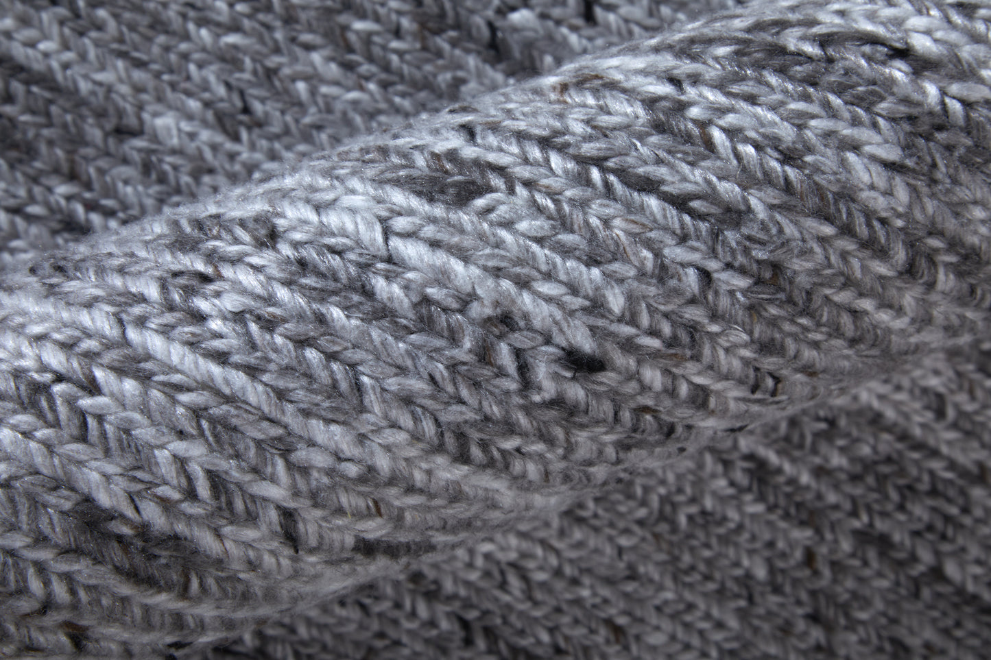 Finley Modern/Casual Solid/Distressed Gray/Ivory - Feizy Rug