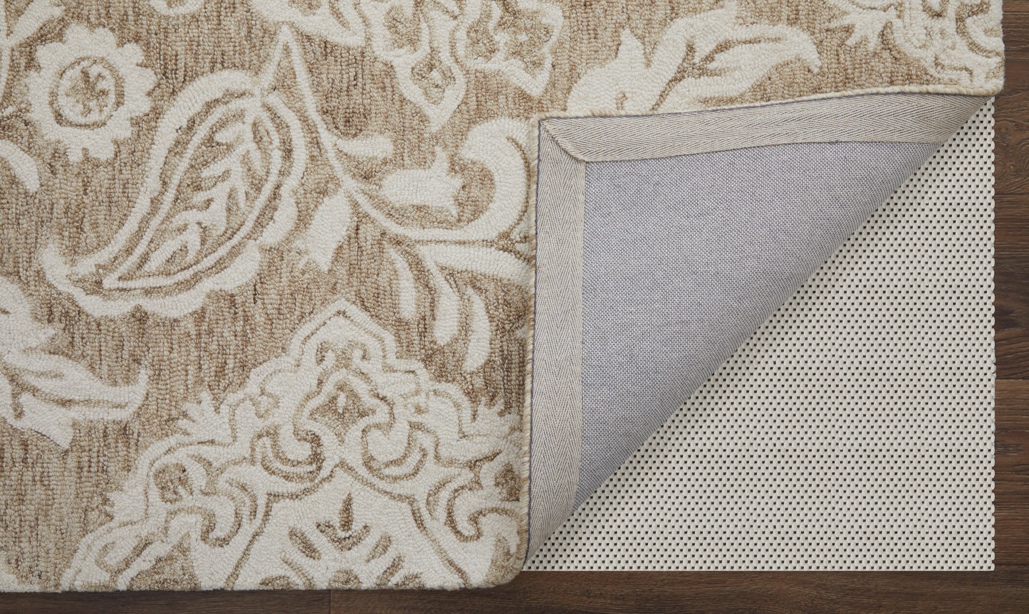 Belfort Transitional/Classic/Bohemian & Eclectic Tan/Ivory Accent Rug  Feizy Rugs Small Parcel,Feizy Rugs,Belfort,Tan/Ivory,2' x 3',Accent Rug,Wool,Transitional/Classic/Bohemian & Eclectic,India