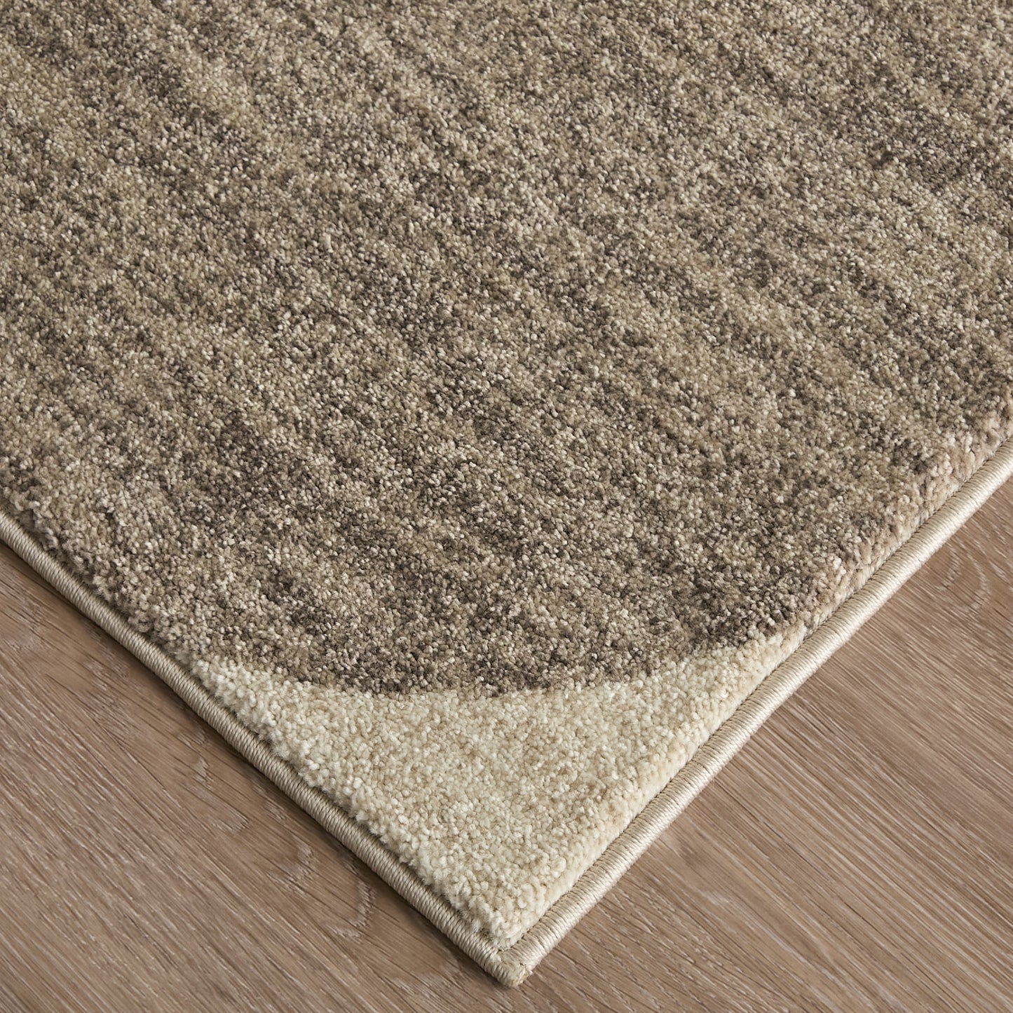 Eden Modern Color Block/Geometric Ivory/Brown/Blue - Feizy Rug