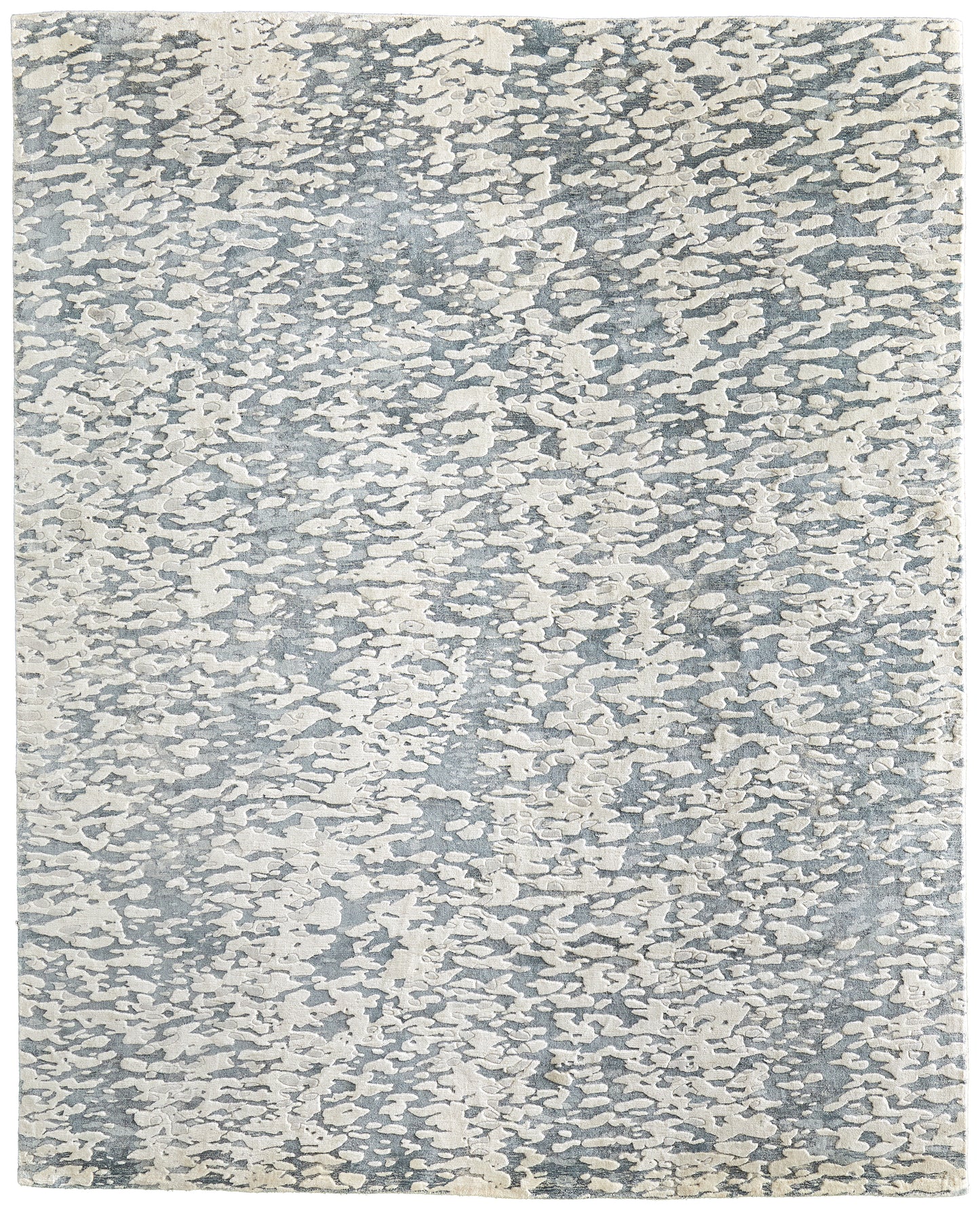 Braden Modern/Industrial/Casual Abstract/Watercolor Ivory/Blue/Gray - Feizy Rug