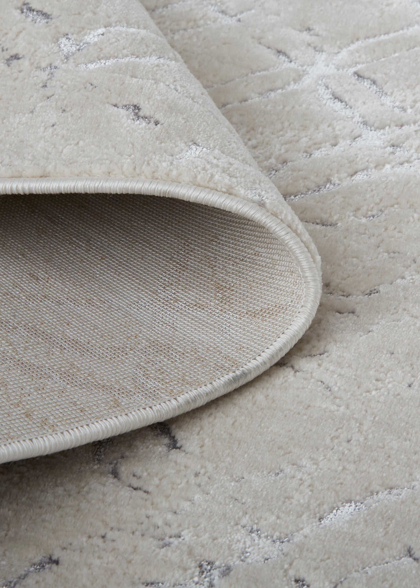 Micah Modern/Industrial/Luxury & Glam Distressed/Abstract Silver/Gray/White - Feizy Rug