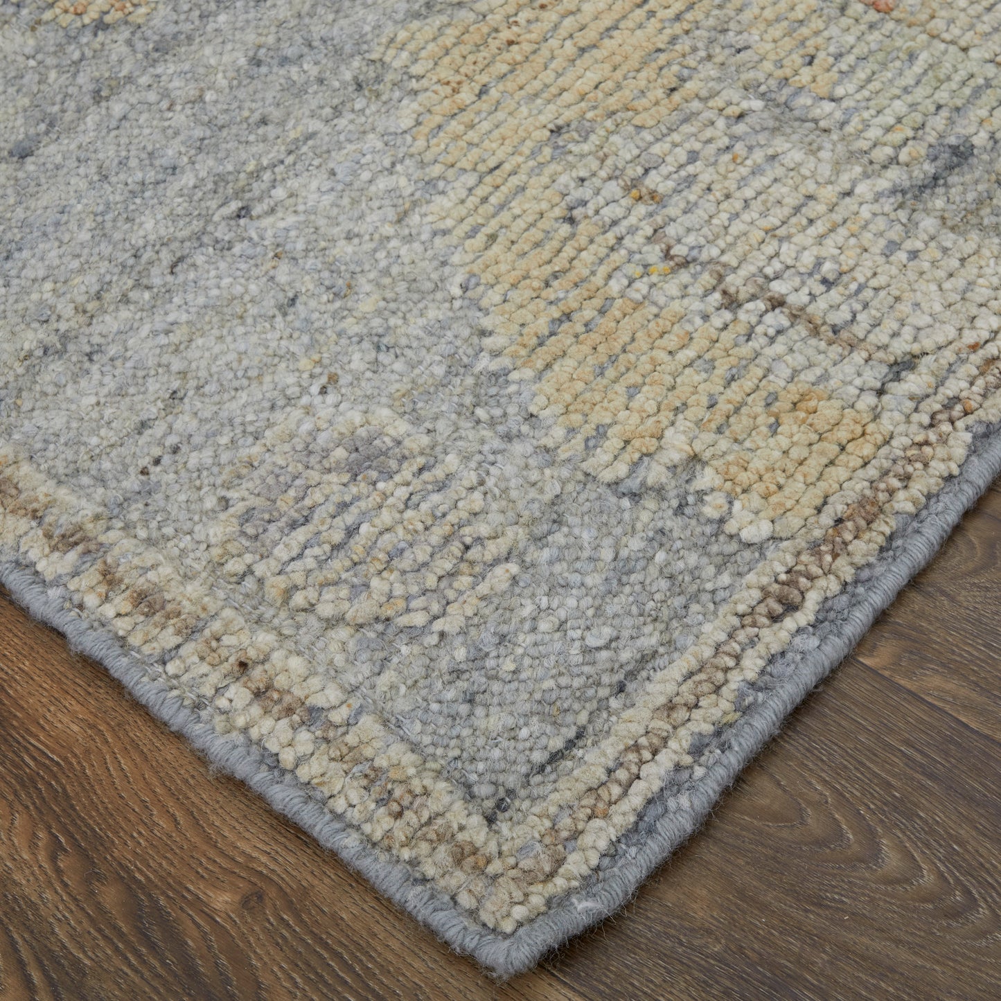 Grafton Transitional/Craftsman/Bohemian & Eclectic Floral & Botanical Blue/Gray/Yellow - Feizy Rug