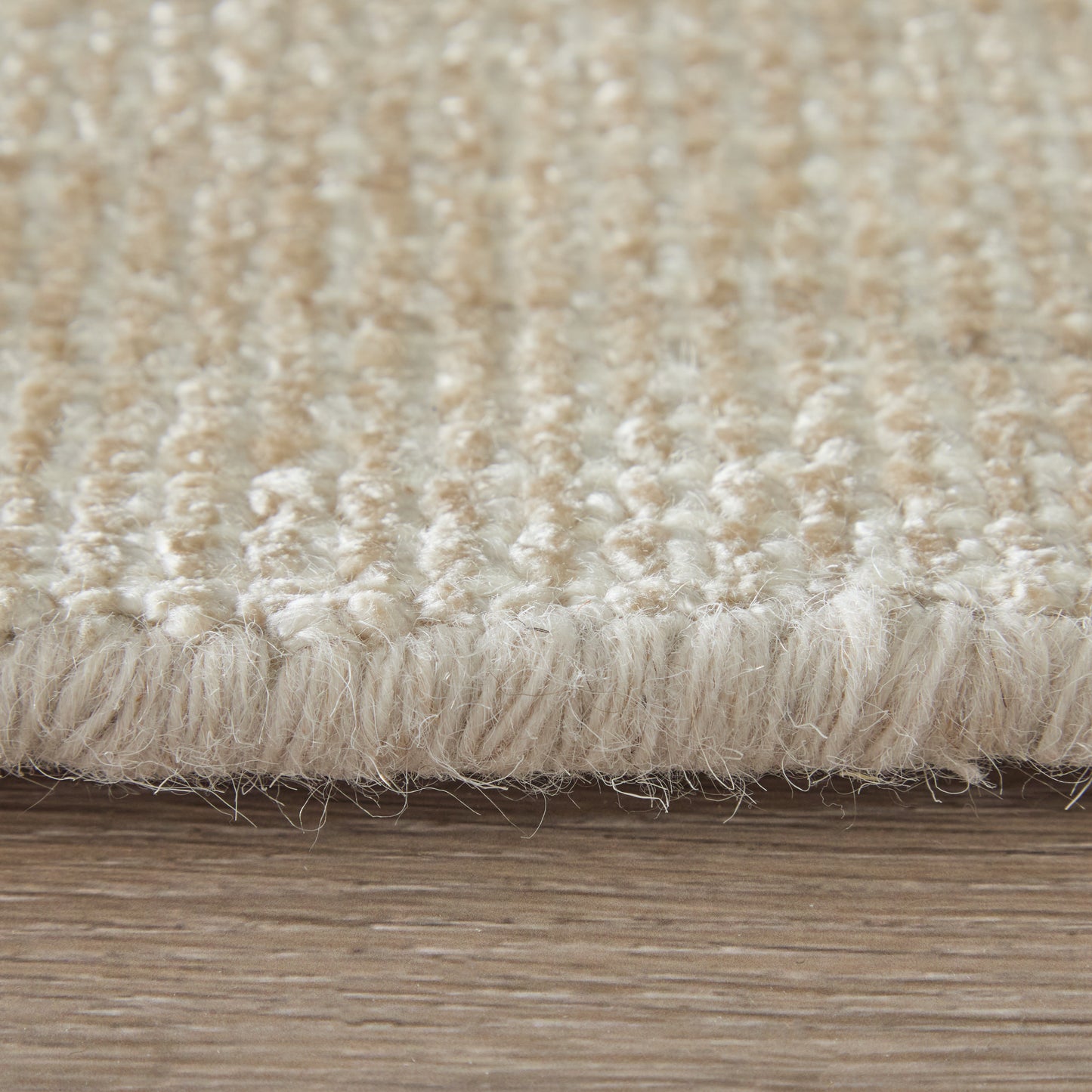 Fleetwood Modern/Casual Solid Ivory/Tan - Feizy Rug