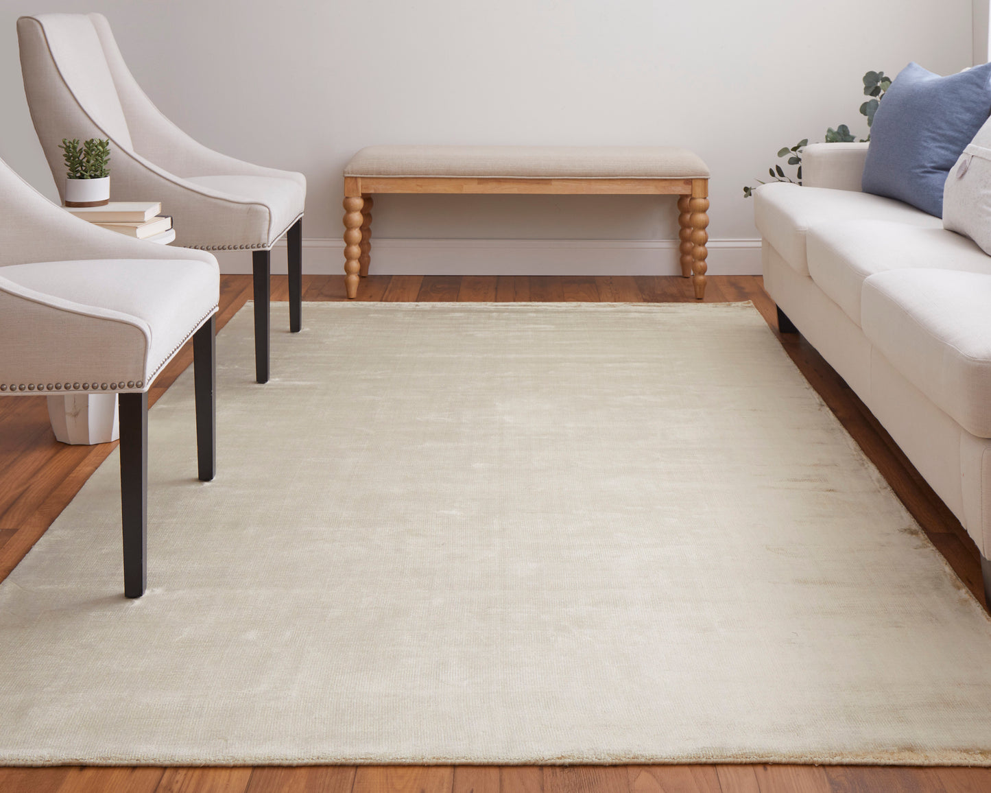 Marlowe Modern/Casual/Industrial Chevron/Abstract/Gradient & Ombre Tan/Blue - Feizy Rug
