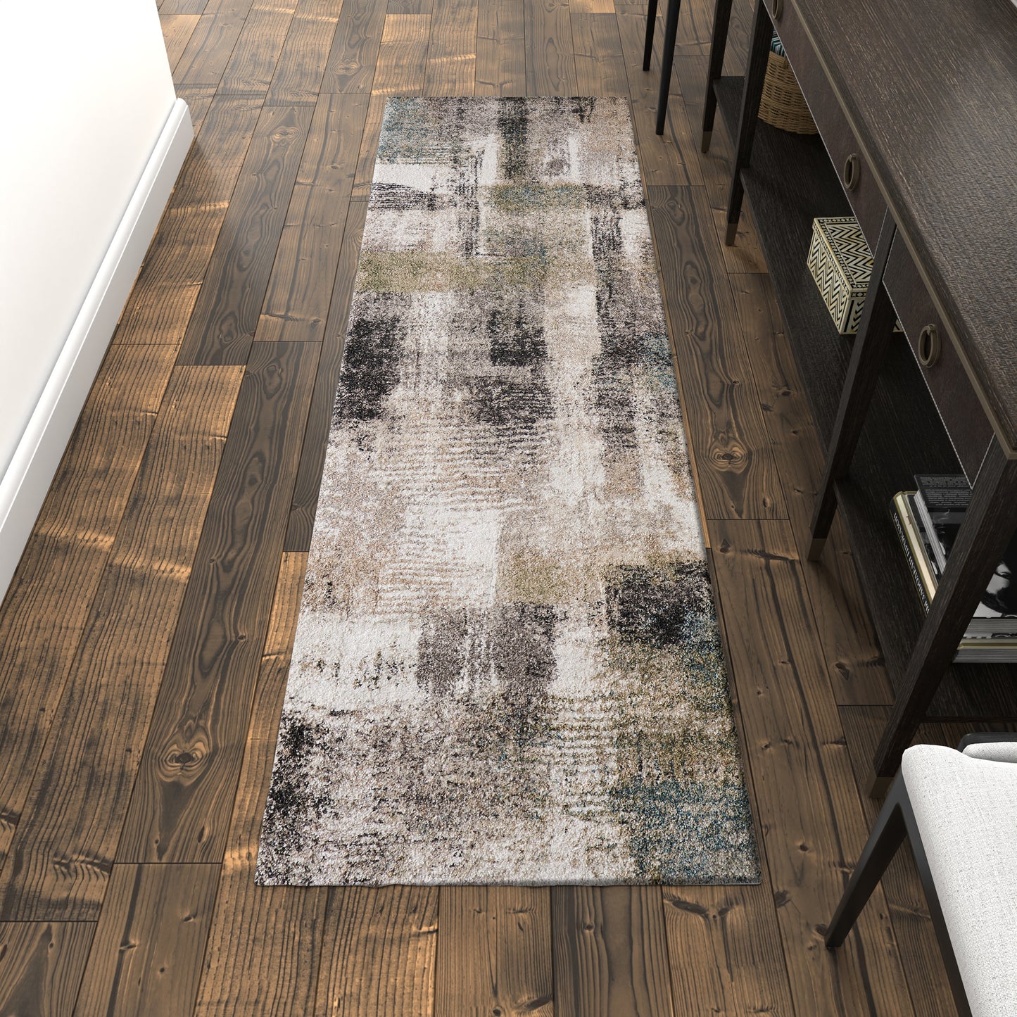 Skyview Modern/Industrial/Casual Gray/Taupe/Ivory Runner  Feizy Rugs Small Parcel,Feizy Rugs,Skyview,Gray/Taupe/Ivory,2'6" x 7'3",Runner,Polypropylene,Modern/Industrial/Casual,Turkey