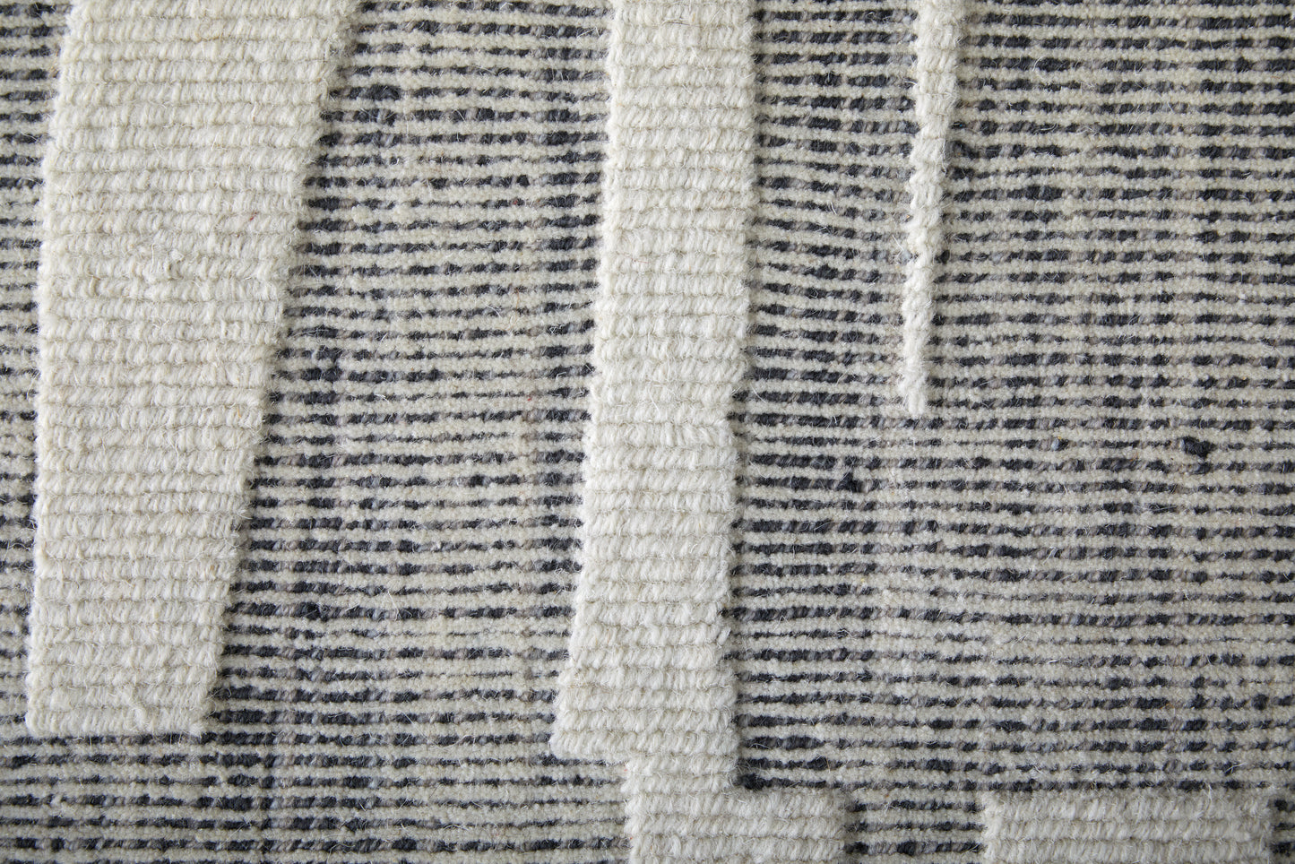 Peconic Modern/Industrial/Casual Abstract/Stripes Gray/Ivory - Feizy Rug