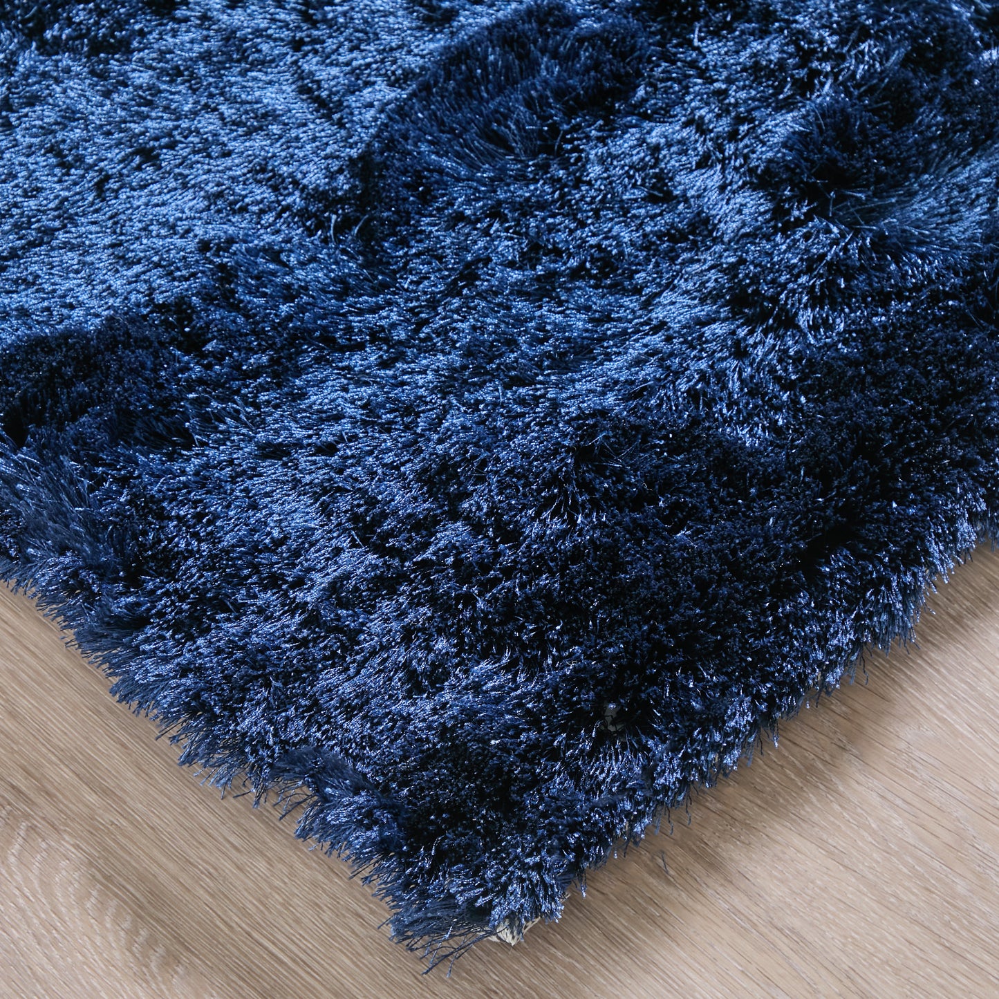 Indochine Modern/Luxury & Glam/Casual Solid Blue/Black - Feizy Rug
