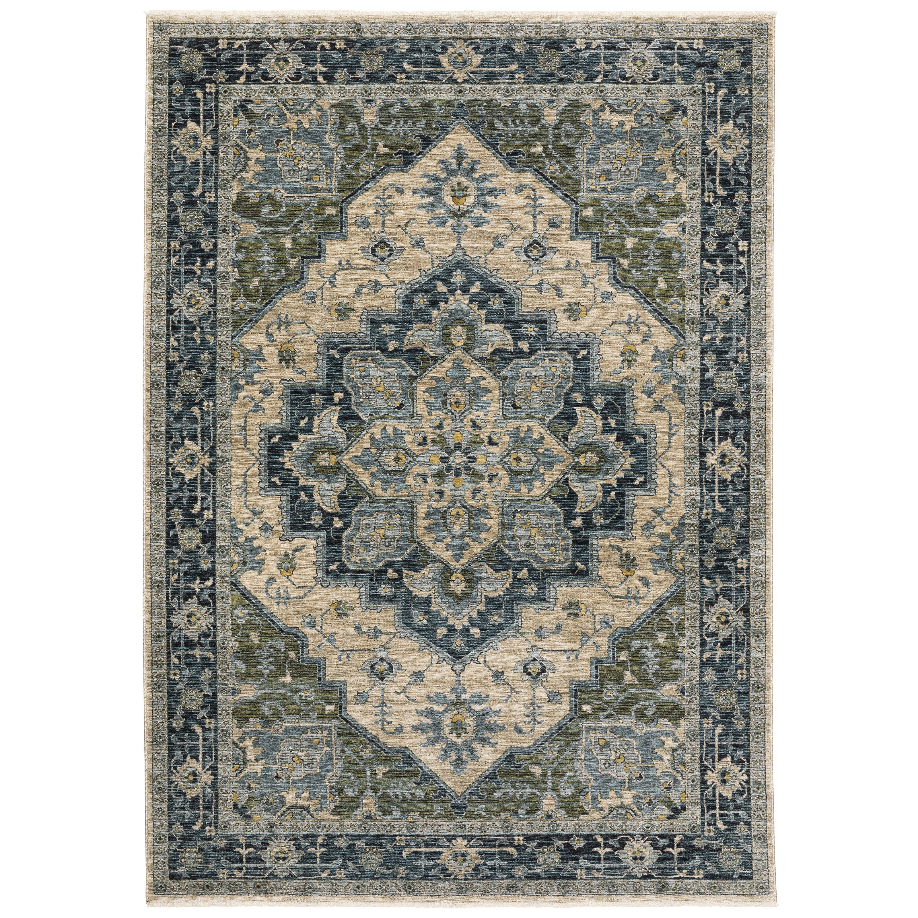 ABERDEEN 051G1 Blue Rug - ORIENTAL WEAVERS – Rug Gallery Outlet