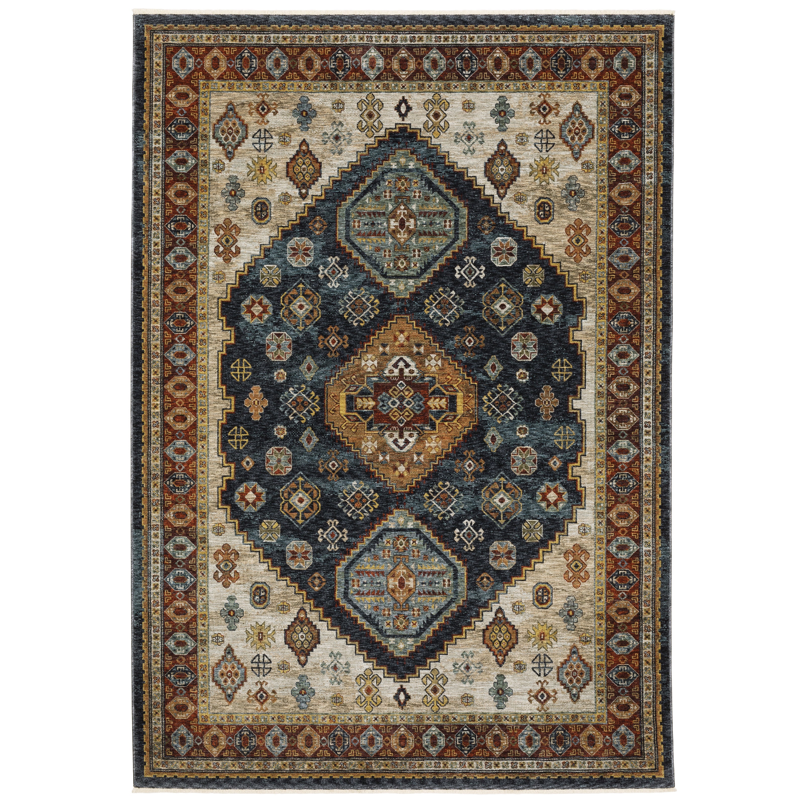 ABERDEEN 005W1 Blue Rug - ORIENTAL WEAVERS – Rug Gallery Outlet