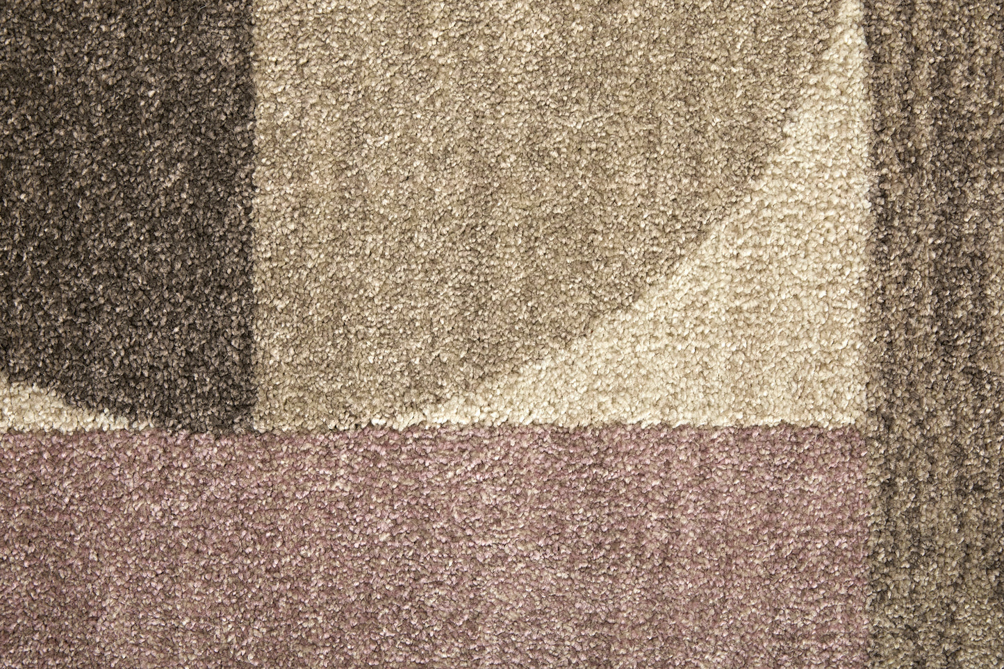 Eden Modern Color Block/Geometric Ivory/Brown/Blue - Feizy Rug