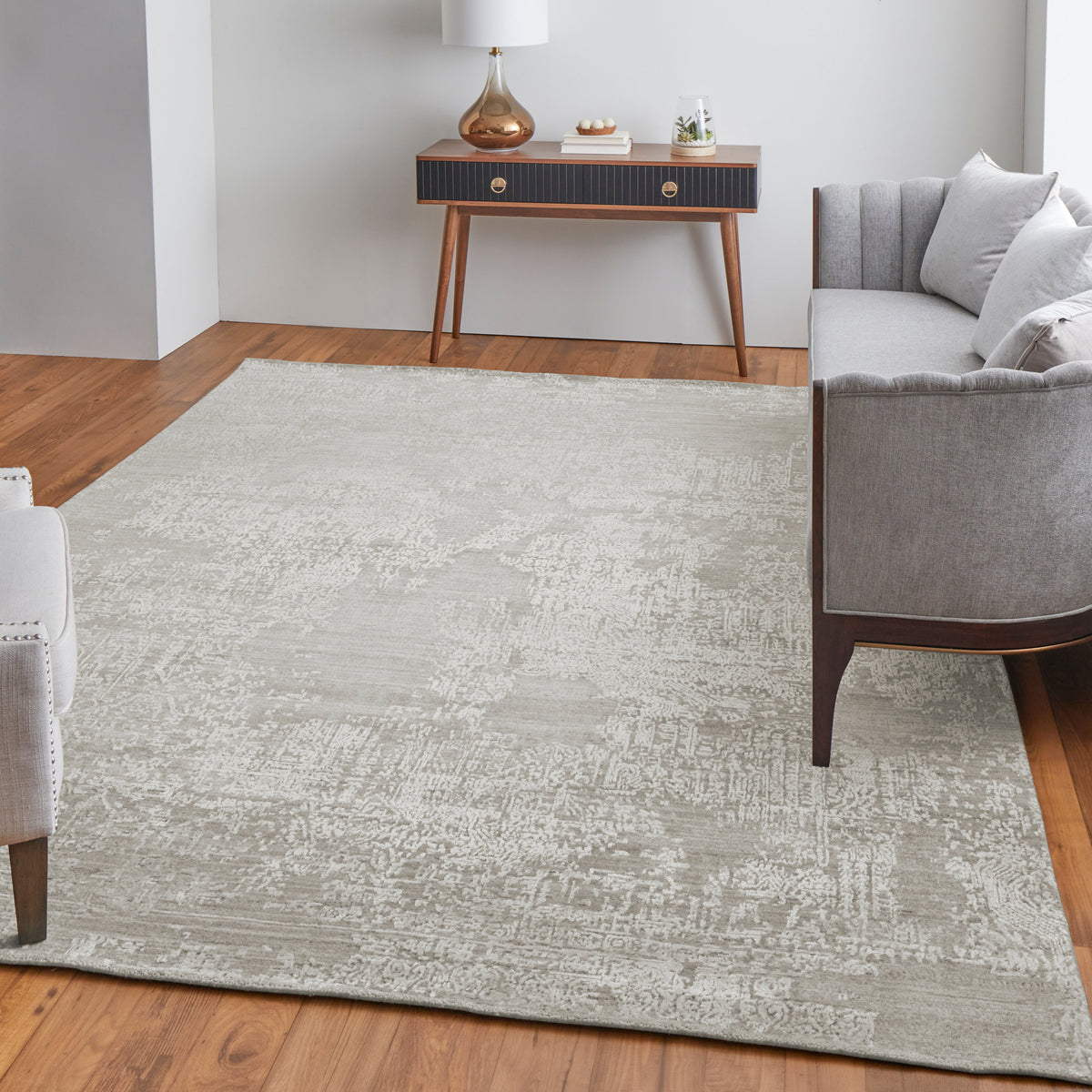 Eastfield Modern/Casual Abstract/Distressed Ivory 6989 - Feizy Rug