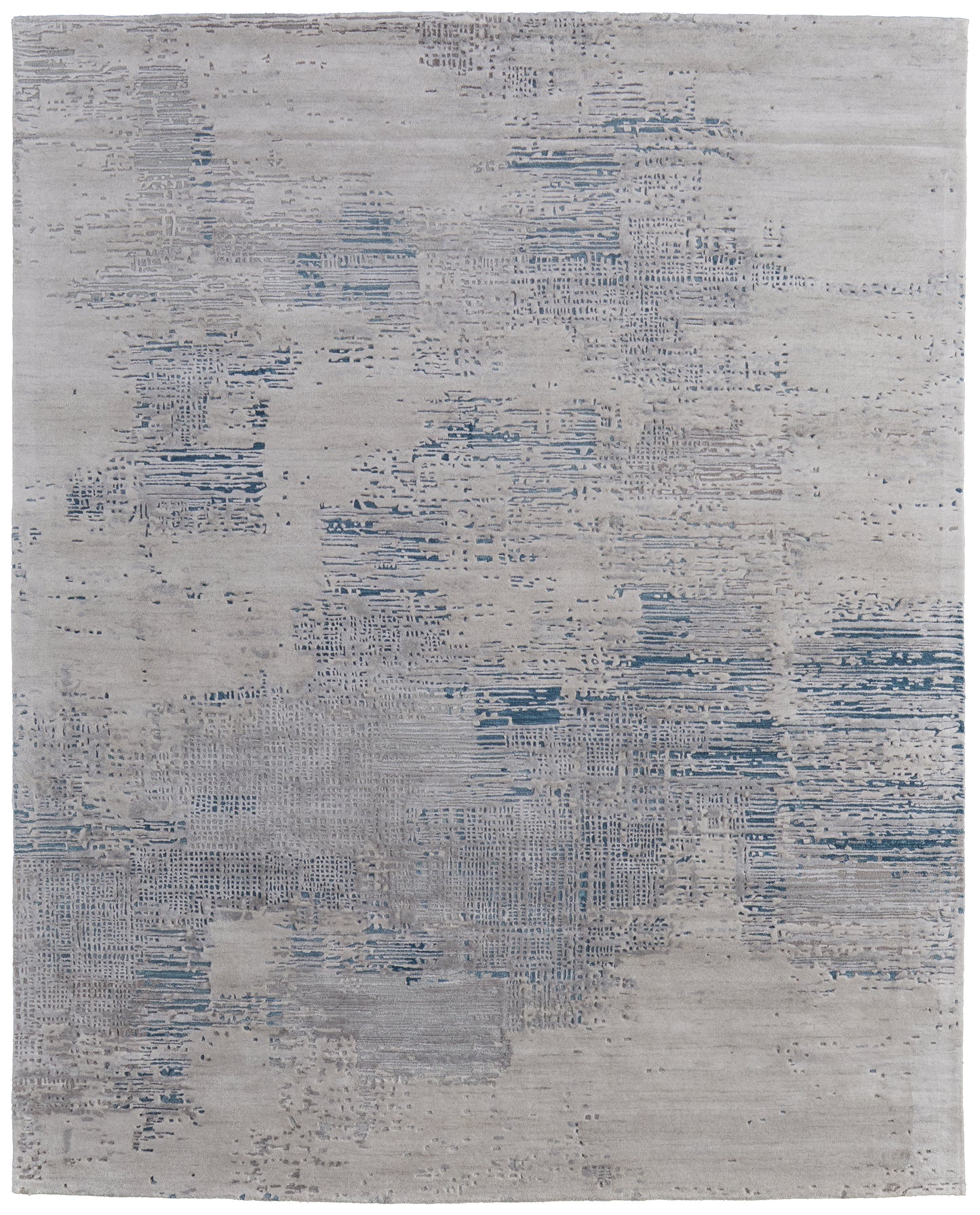 Zarah Modern/Bohemian & Eclectic Gray/Taupe/Blue Accent Rug