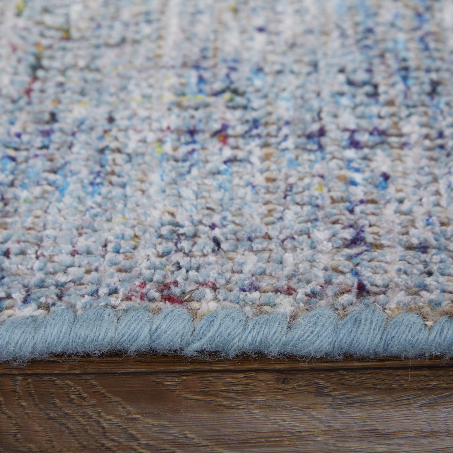 Caldwell Transitional/Bohemian & Eclectic Blue/Ivory Area Rug