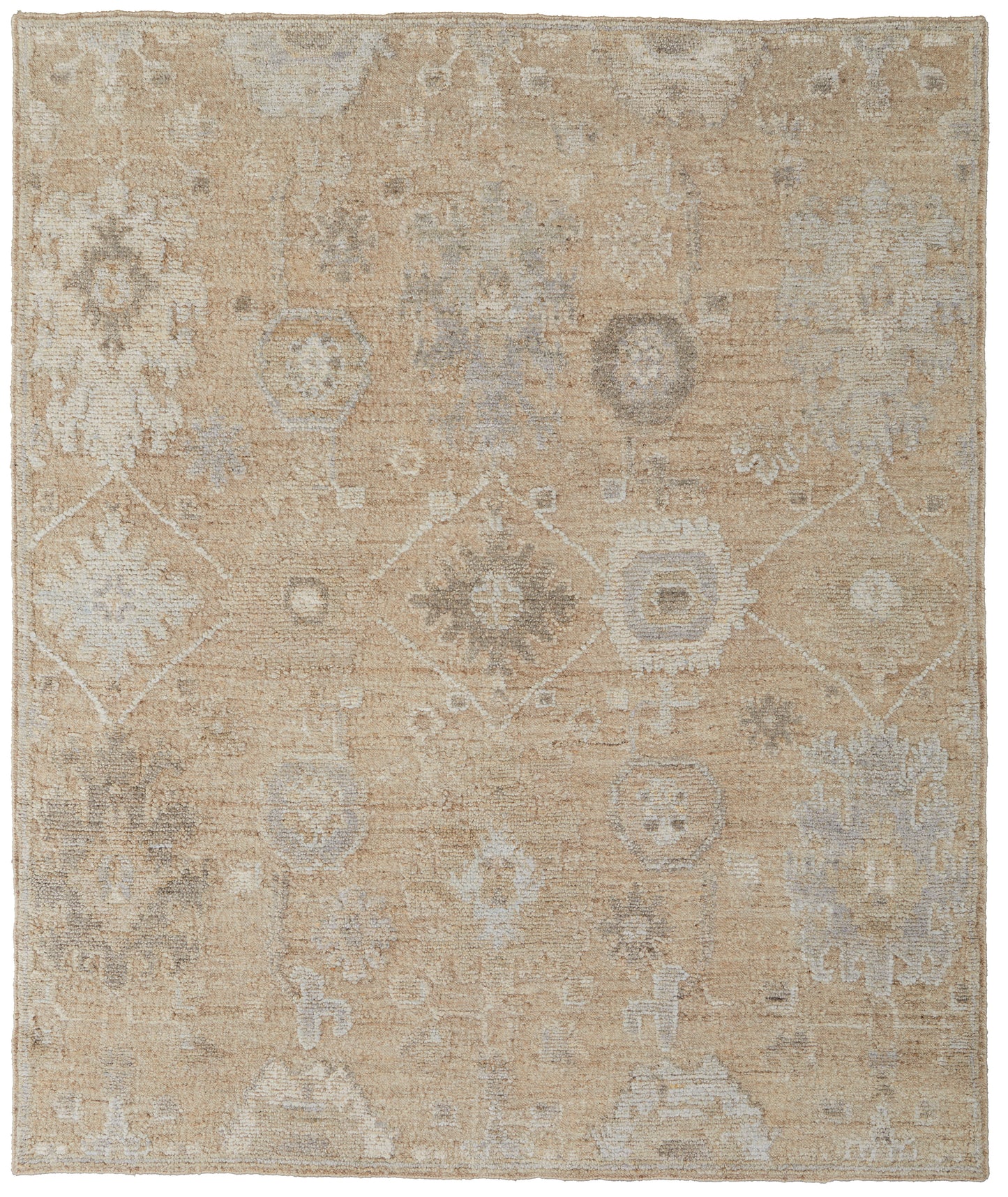 Grafton Transitional/Craftsman/Bohemian & Eclectic Floral & Botanical Tan/Gray/Ivory - Feizy Rug
