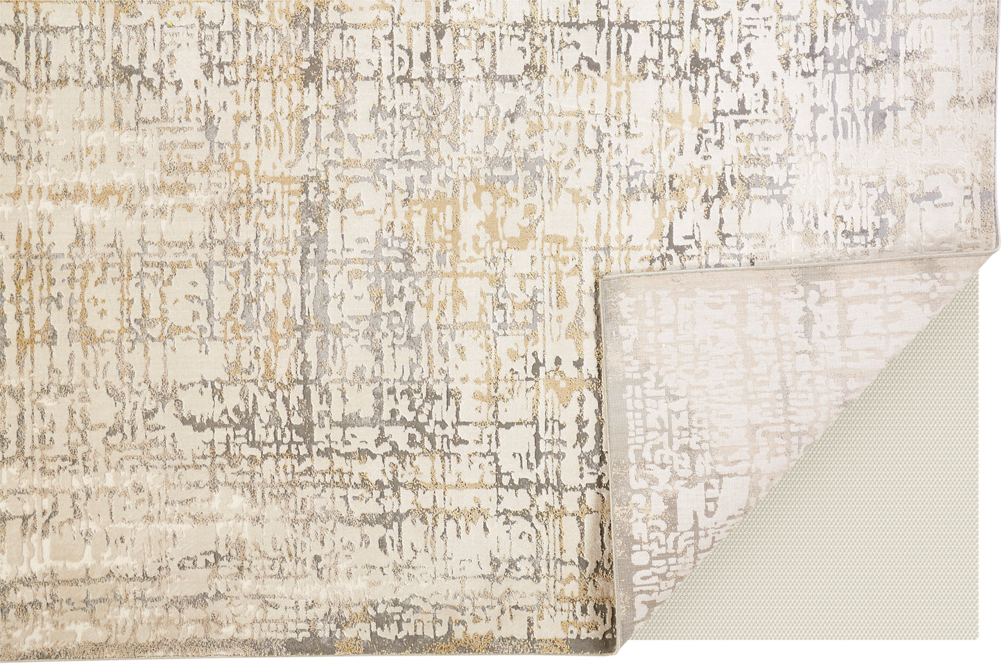 Waldor Modern/Industrial Ivory/Gray Runner  Feizy Rugs Small Parcel,Feizy Rugs,Waldor,Ivory/Gray,2'10" x 7'10",Runner,Polypropylene/Polyester,Modern/Industrial,Turkey