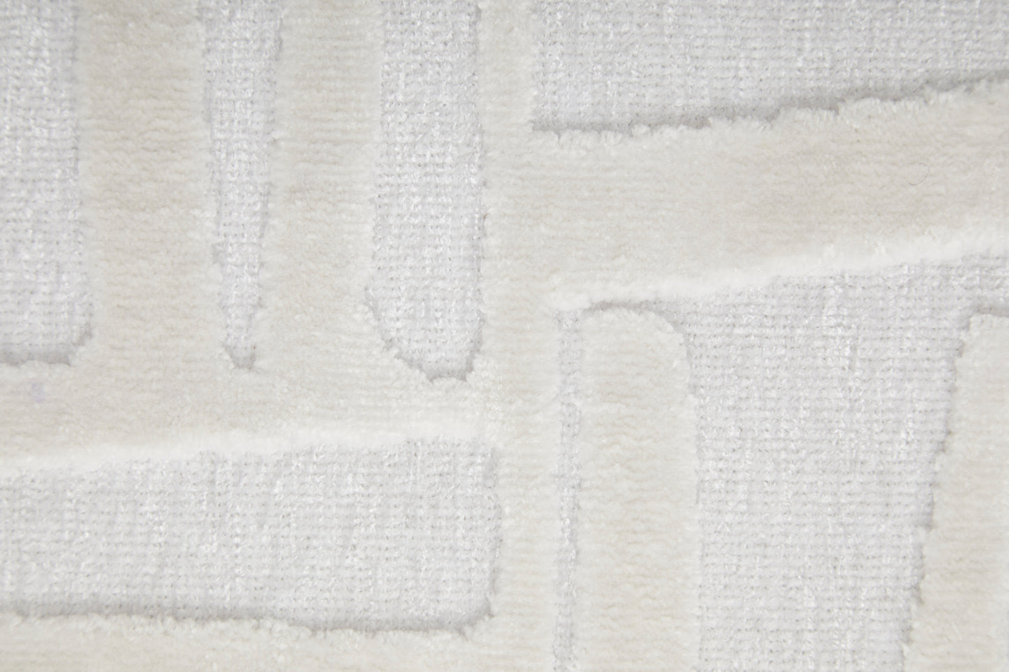 Saphir Mira Modern/Mid-Century Modern Geometric White - Feizy Rug