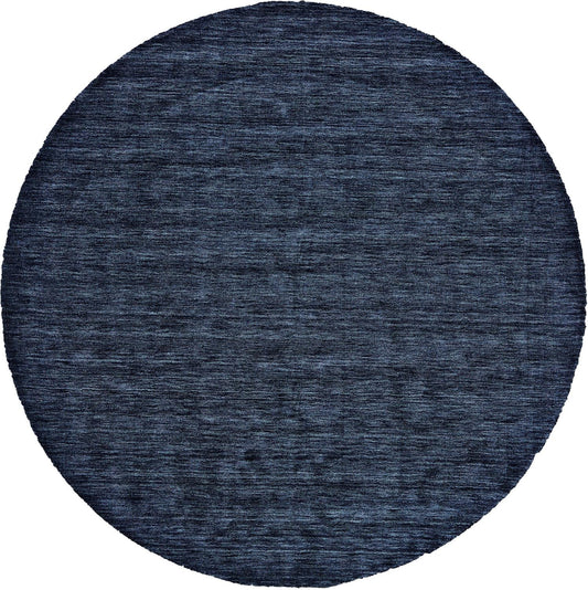 Luna Modern/Casual Blue Round Rug