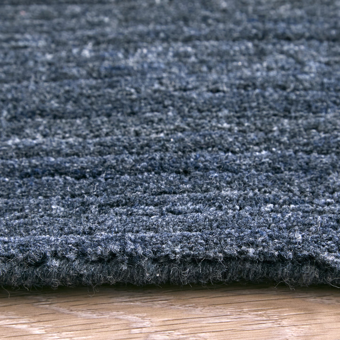 Lakewood Modern/Casual Solid/Distressed/Stripes Blue/Gray - Feizy Rug