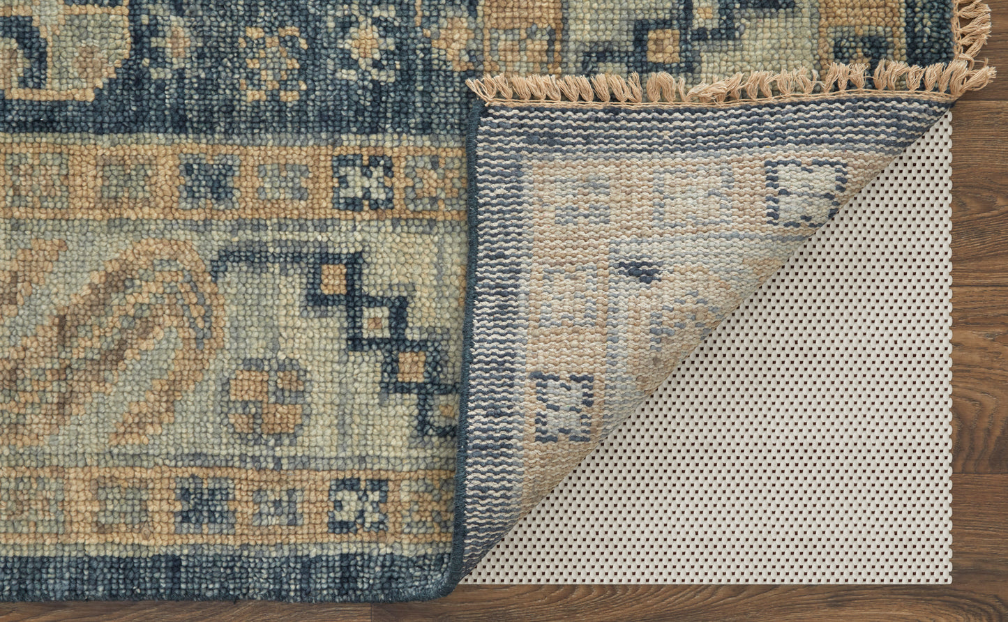 Fillmore Traditional/Classic Blue/Ivory Runner