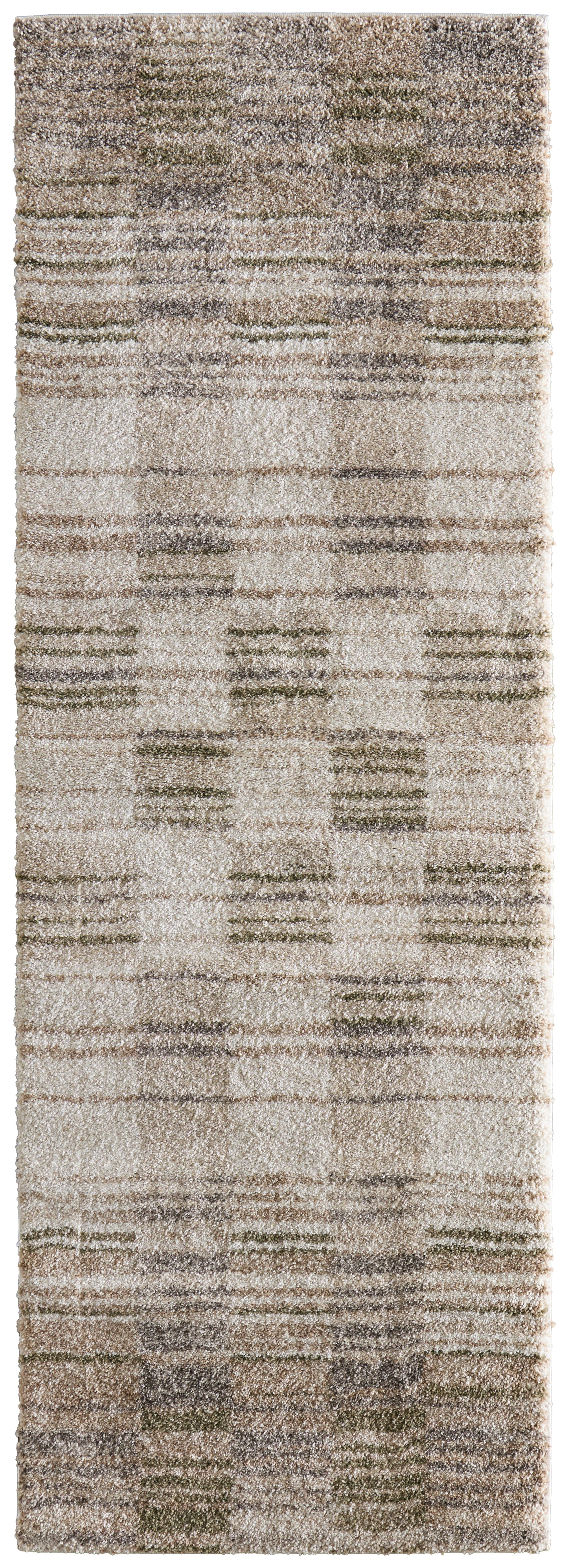 Richmond Modern/Global Geometric/Stripes Ivory/Gray/Tan - Feizy Rug