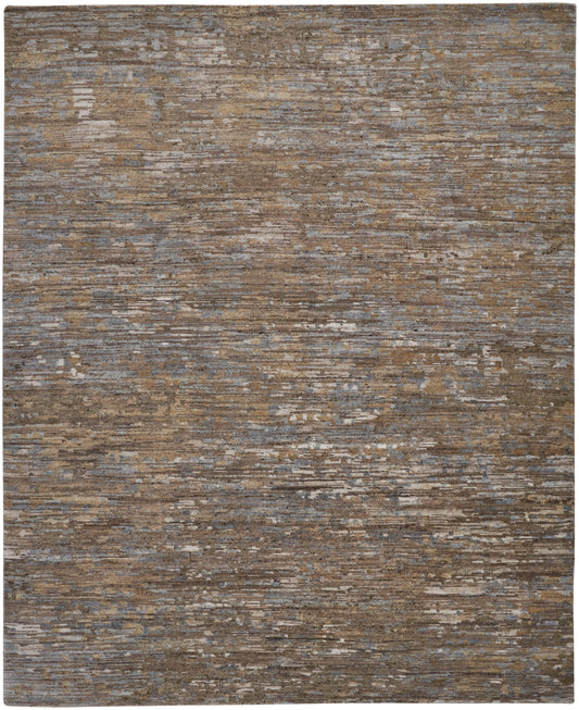 Conroe Modern/Casual/Industrial Brown/Gray Accent Rug