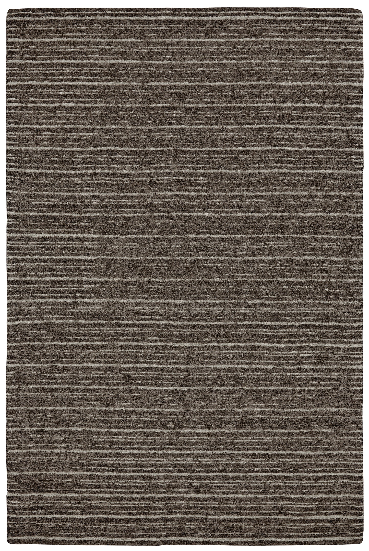 Morisco Transitional/Casual/Global Stripes/Abstract Brown/Ivory - Feizy Rug