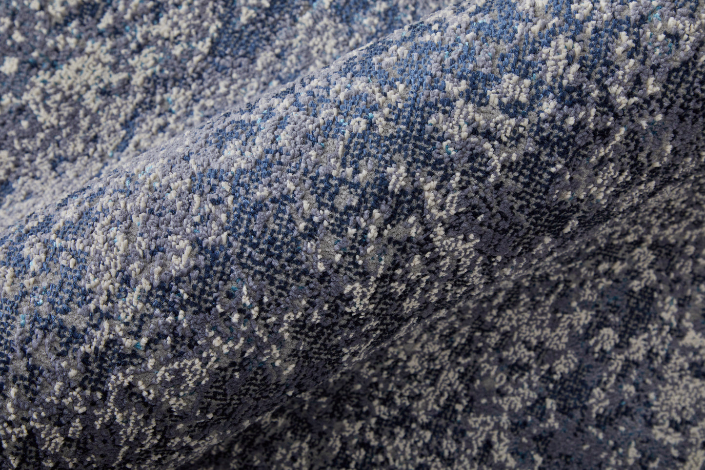 Astra Transitional/Industrial/Casual Abstract/Watercolor Blue/Ivory - Feizy Rug