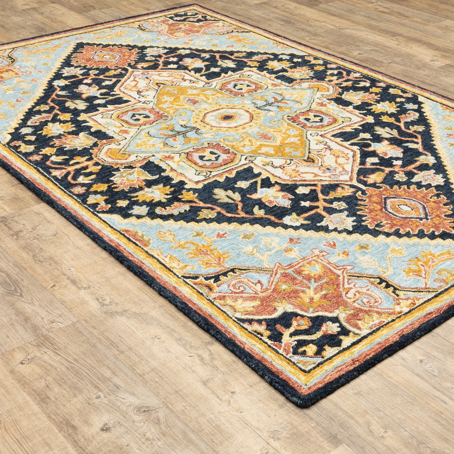 ALFRESCO 28408 Navy Rug - ORIENTAL WEAVERS