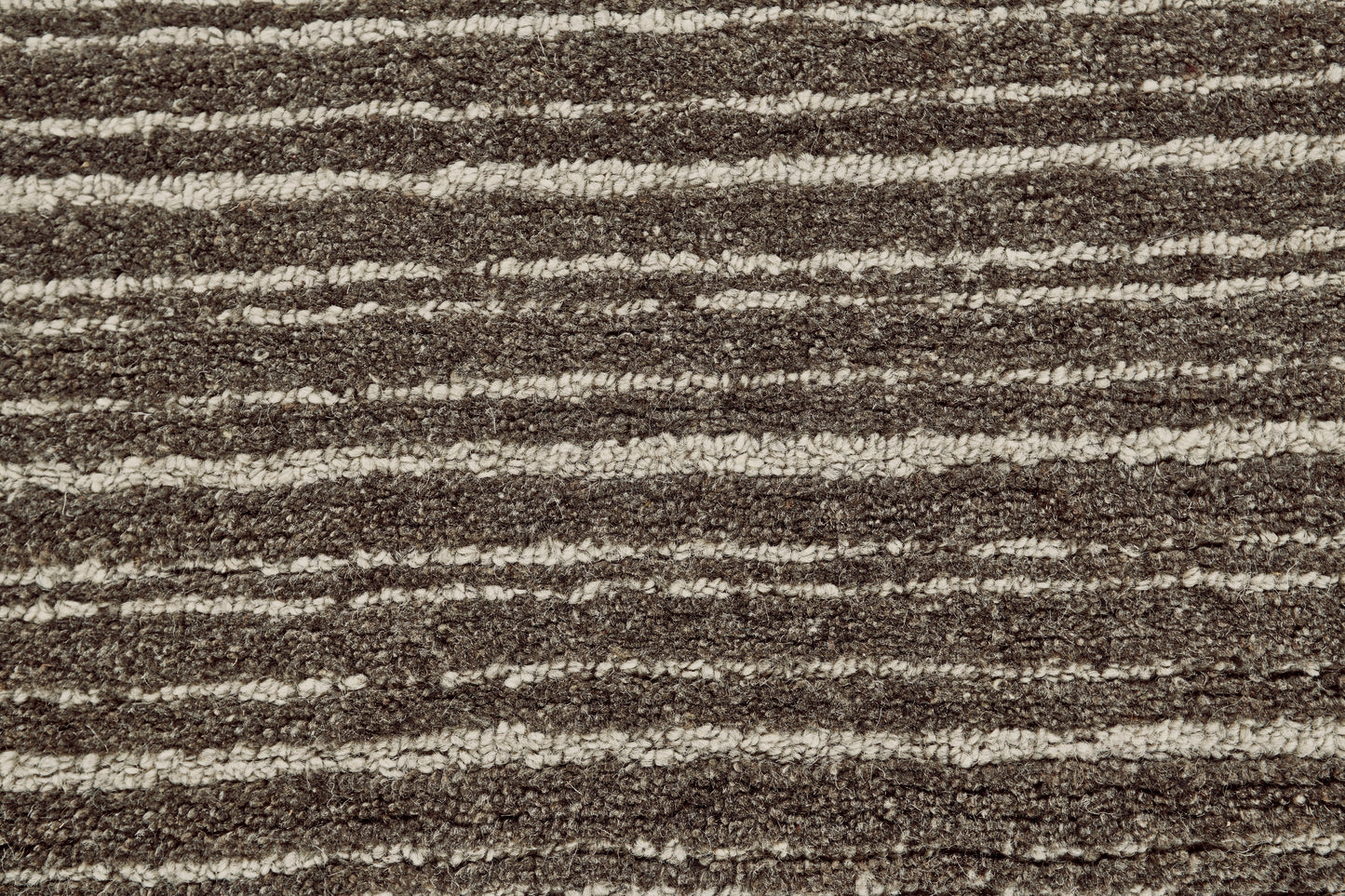 Morisco Transitional/Casual/Global Stripes/Abstract Brown/Ivory - Feizy Rug