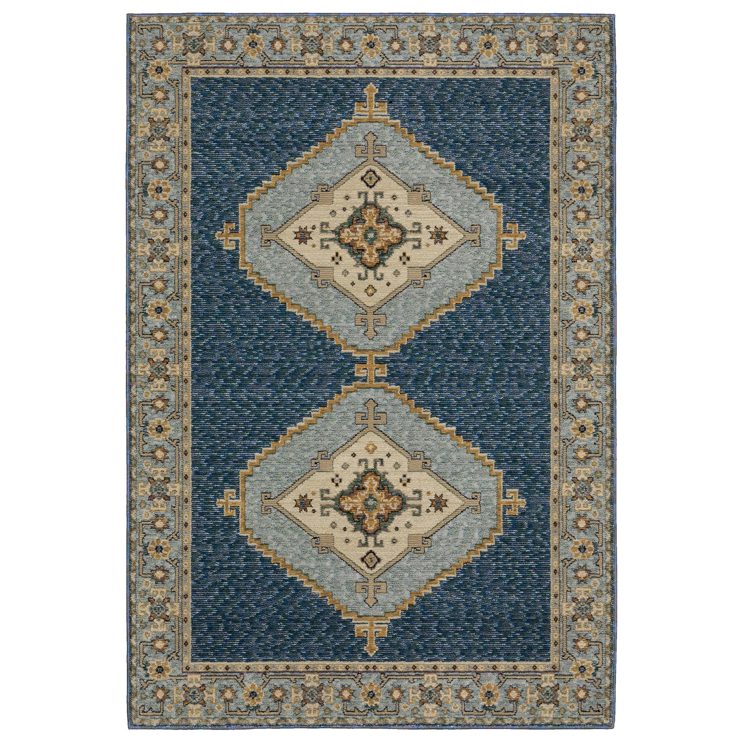 ANDORRA 2430A Blue Rug - ORIENTAL WEAVERS