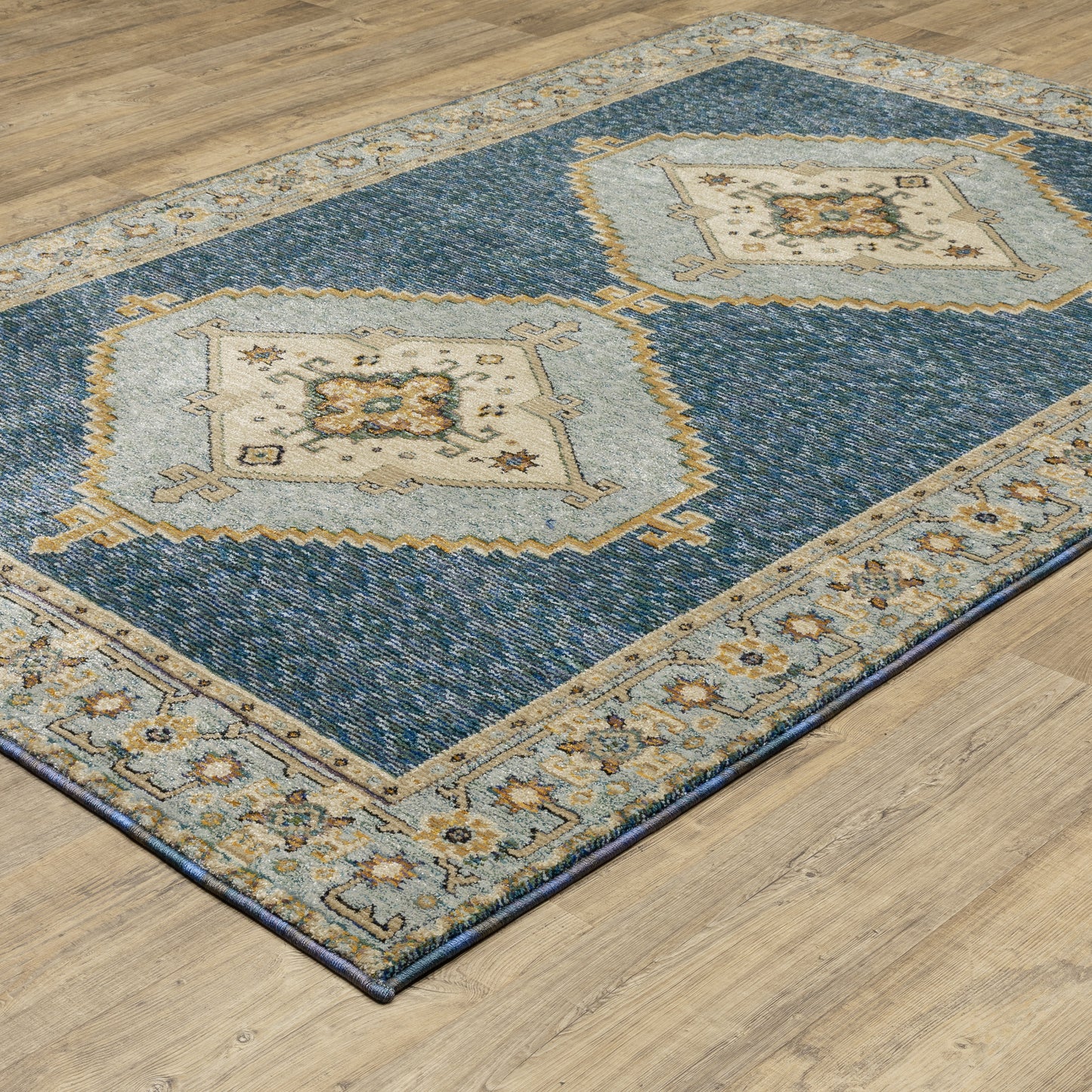 ANDORRA 2430A Blue Rug - ORIENTAL WEAVERS