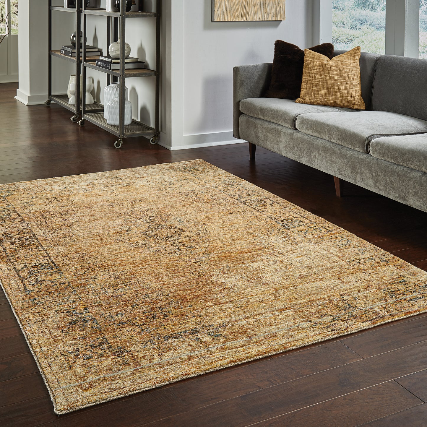 ANDORRA 6845D Gold Rug - ORIENTAL WEAVERS
