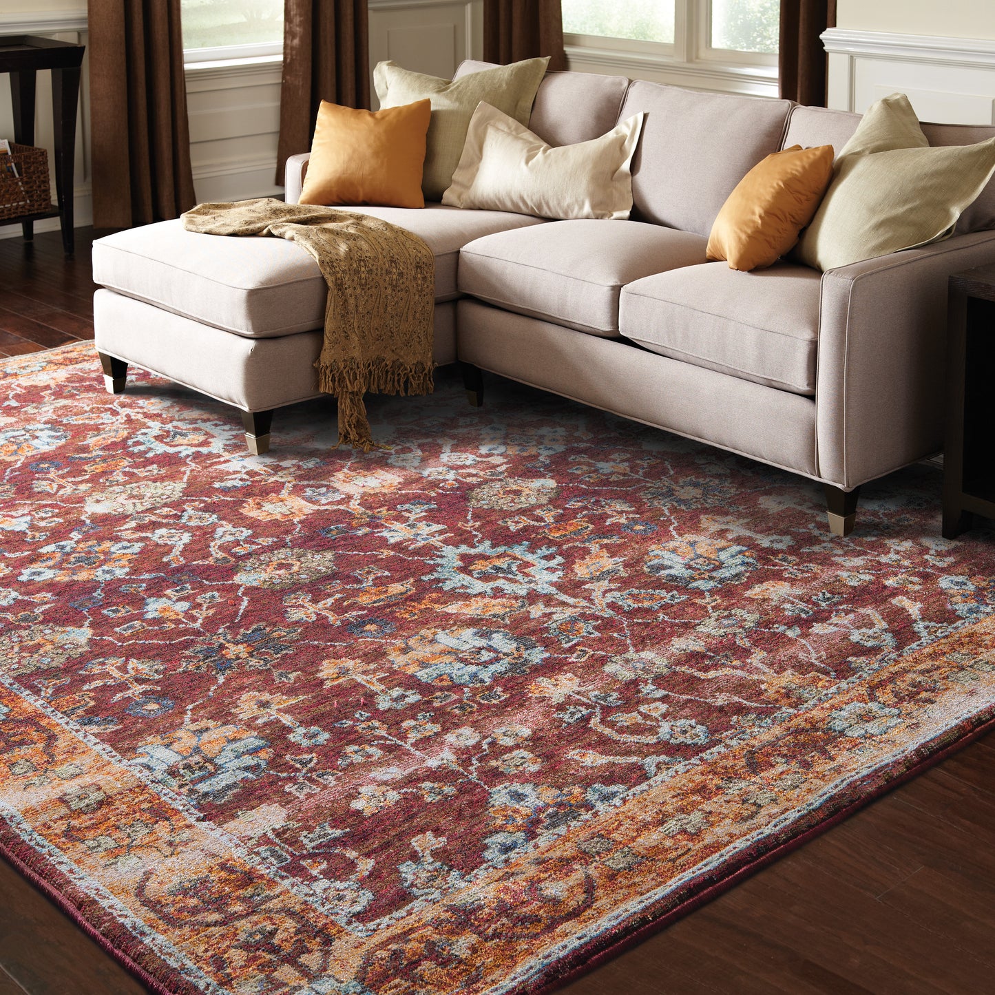ANDORRA 7154A Red Rug - ORIENTAL WEAVERS